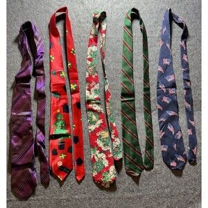 VTG Neckties Ties Lot Of 5 Kenneth Cole One America And More Free Shipping